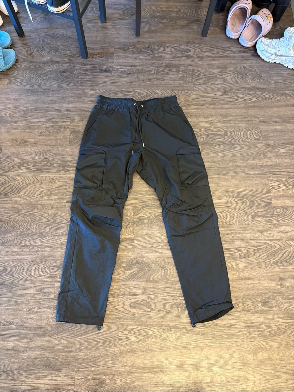 John Elliott Black Cargo Track Pants